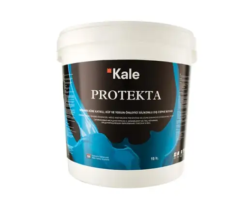 Фасадная матовая силиконовая краска с добавлением частиц керамики 5111 Protekta белый, 15 л, Kalekim